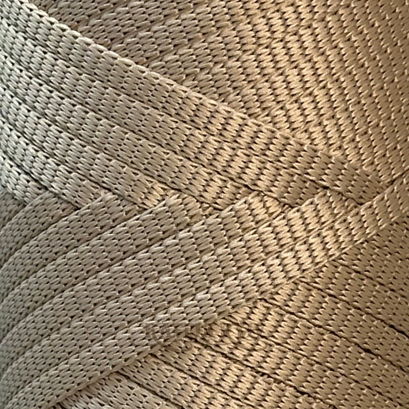 4 мм мокко плаский поліефірний шнур Raffia™ Kyiv