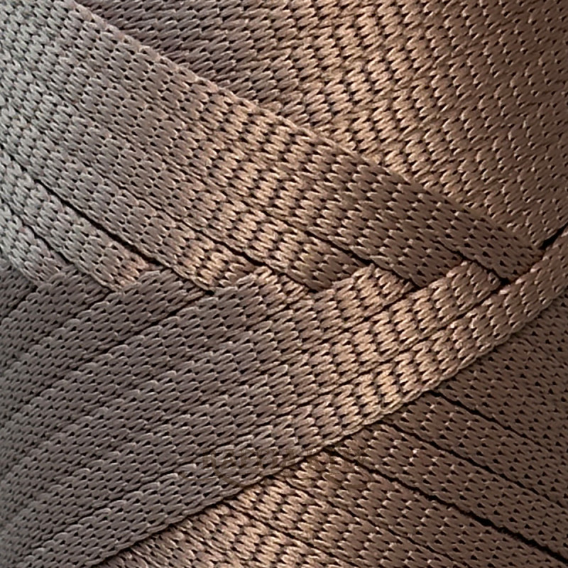4 mm Cacao ribbon polyester cord Raffia™ Kyiv