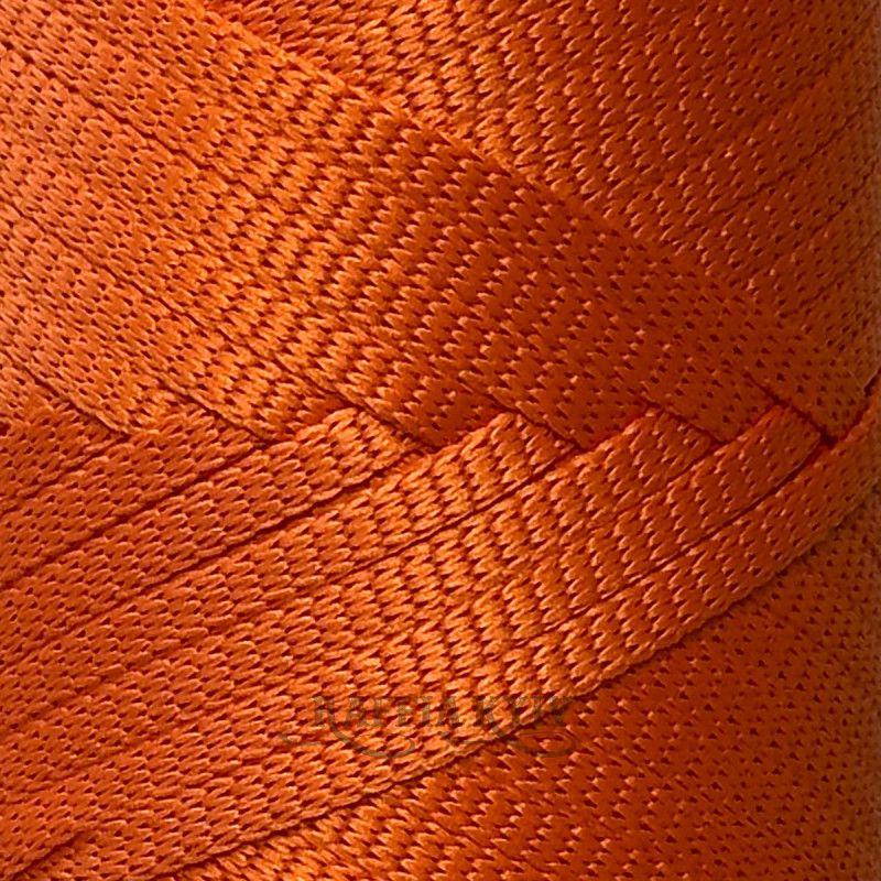 4 мм помаранчевий плаский поліефірний шнур Raffia™ Kyiv