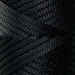 4 мм чорний плаский поліефірний шнур Raffia™ Kyiv