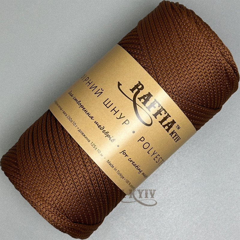 3.5 mm Tan polyester cord