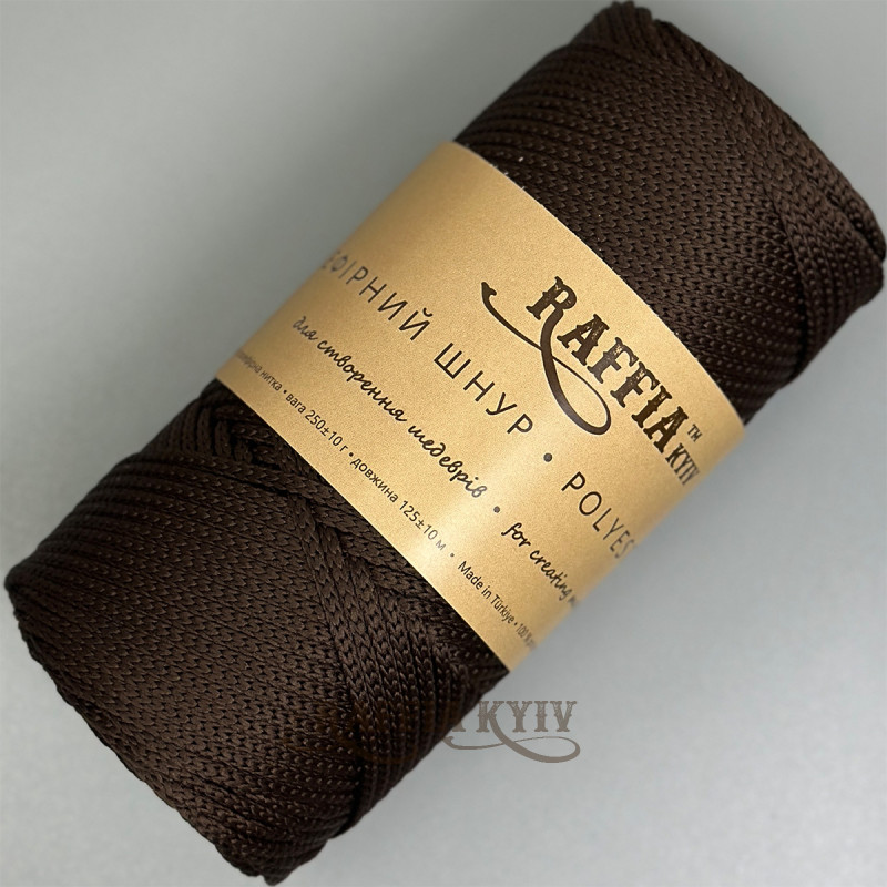 3,5 мм Dark Brown полиэфирный шнур