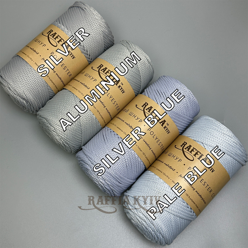 3,5 мм Silver Blue поліефірний шнур