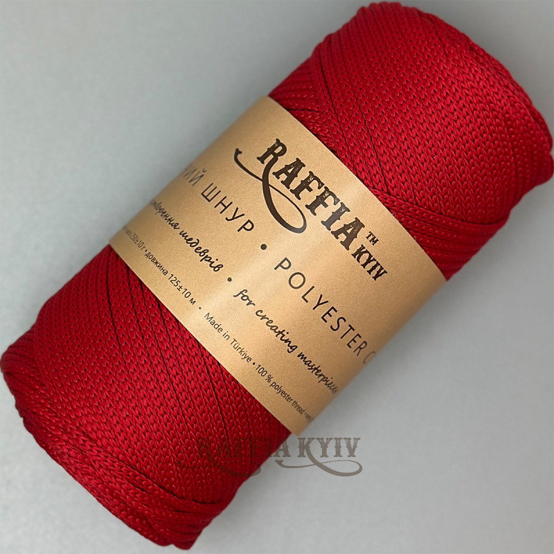 3,5 мм Red поліефірний шнур