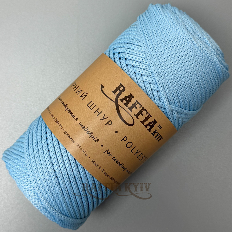 3,5 мм светло-голубой полиэфирный шнур Raffia™ Kyiv