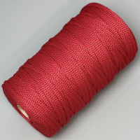 Red polyester cord, 5 mm