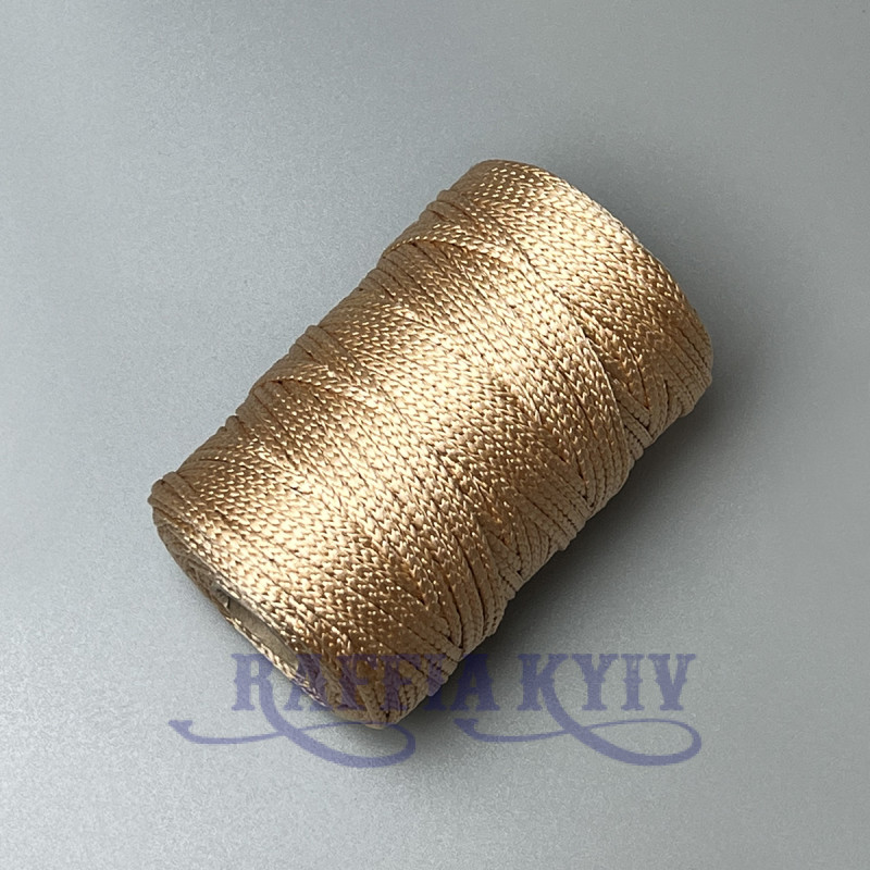 Розовое золото полиэфирный шнур, 3 мм