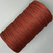 Terracotta polyester cord, 5 mm