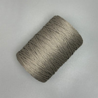 Пепельный полиэфирный шнур, 2 мм