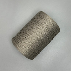 Пепельный полиэфирный шнур, 2 мм