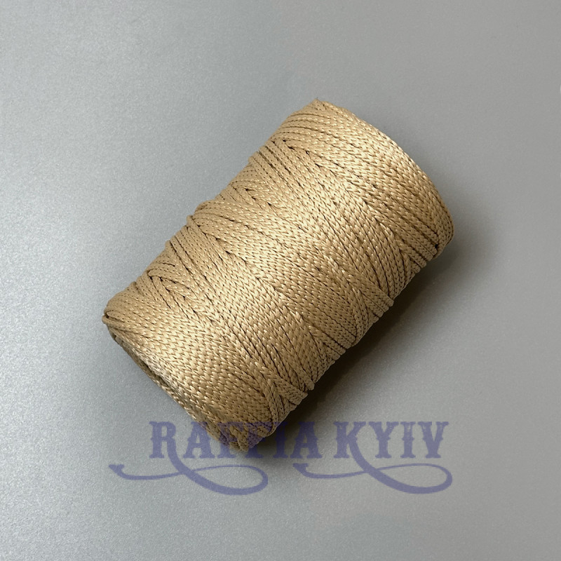 Wheat polyester cord, 3 mm