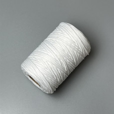 White polyester cord, 3 mm