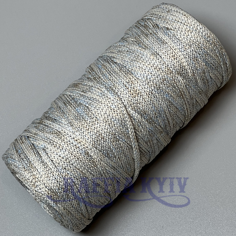 "Winter" melange polyester cord, 5 mm