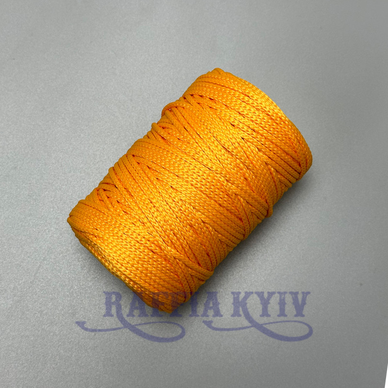 Жовток поліефірний шнур, 3 мм