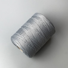 Grey polyester cord, 2 mm