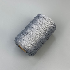 Grey polyester cord, 3 mm