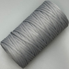 Grey polyester cord, 5 mm