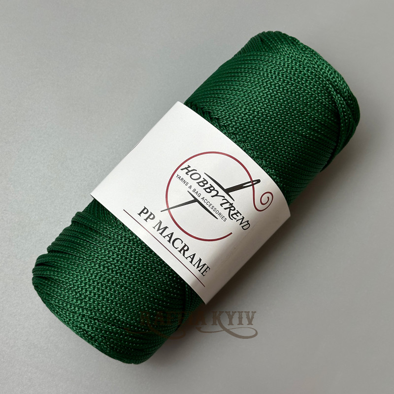 Dark green 2 mm polypropylene cord Hobby Trend