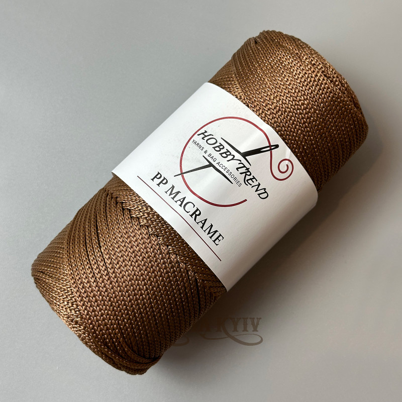 Mocha 2 mm polypropylene cord Hobby Trend