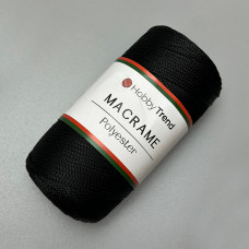 Black 2 mm polypropylene cord Hobby Trend