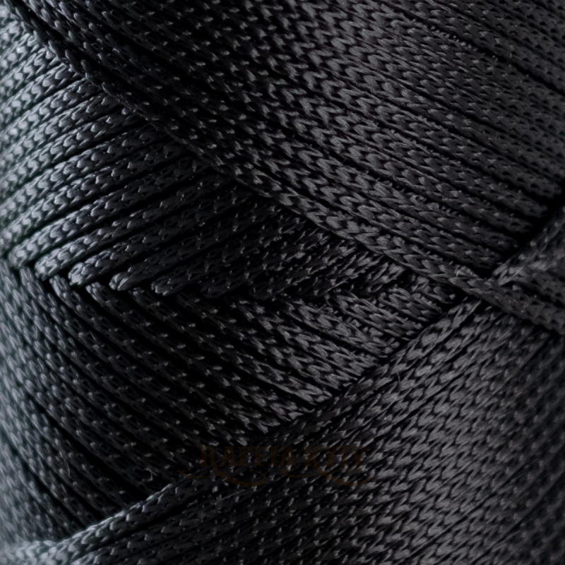 Black 2 mm polypropylene cord Hobby Trend