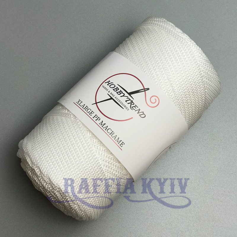 White polypropylene cord, 3 mm