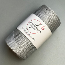 Светло-серый полипропиленовый шнур, 3 мм