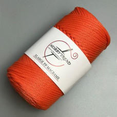 Orange polypropylene cord, 3 mm