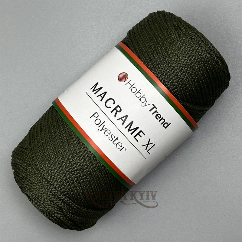Хакі 3 мм поліпропіленовий шнур Hobby Trend