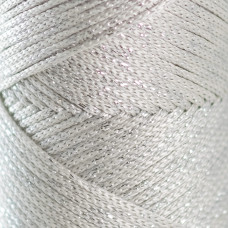 Светло-серый с люрексом 2 мм полипропиленовый шнур Hobby Trend