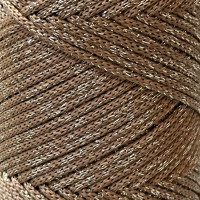Mahogany with lurex 2 mm polypropylene cord Hobby Trend