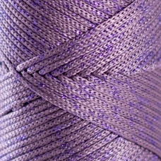 Pastel violet with lurex 2 mm polypropylene cord Hobby Trend