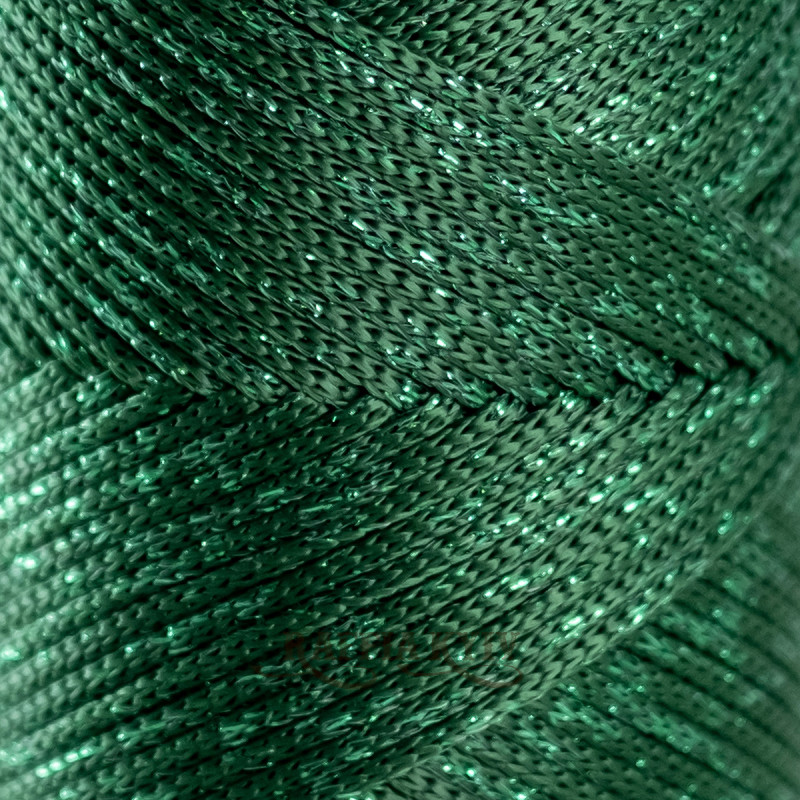 Dark green with lurex 2 mm polypropylene cord Hobby Trend