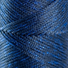 Navy  with lurex 2 mm polypropylene cord Hobby Trend