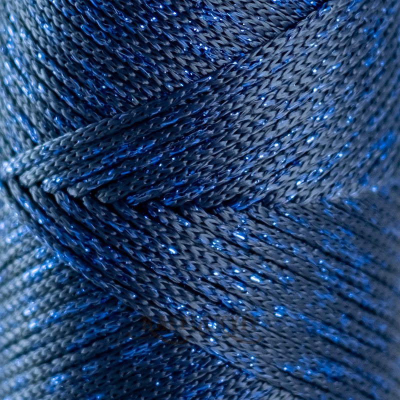 Navy with lurex 2 mm polypropylene cord Hobby Trend