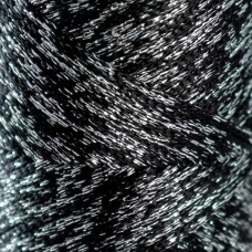 Black with silver lurex 2 mm polypropylene cord Hobby Trend