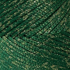 Темно-зеленый с люрексом 2 мм полипропиленовый шнур Hobby Trend