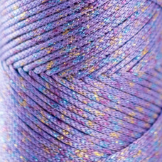 Pale purple with multi-lurex 2 mm polypropylene cord Hobby Trend