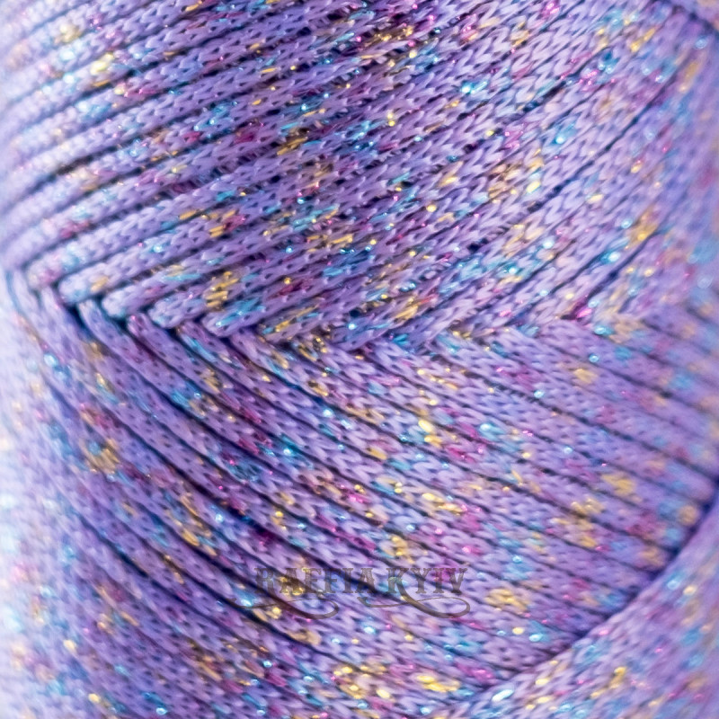 Pale purple with multi-lurex 2 mm polypropylene cord Hobby Trend