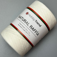 Ivory paper ribbon raffia, 250 m