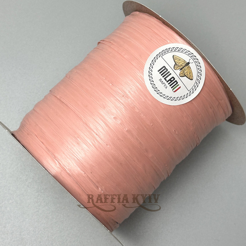 Dusty rose Milano raffia, 250 m