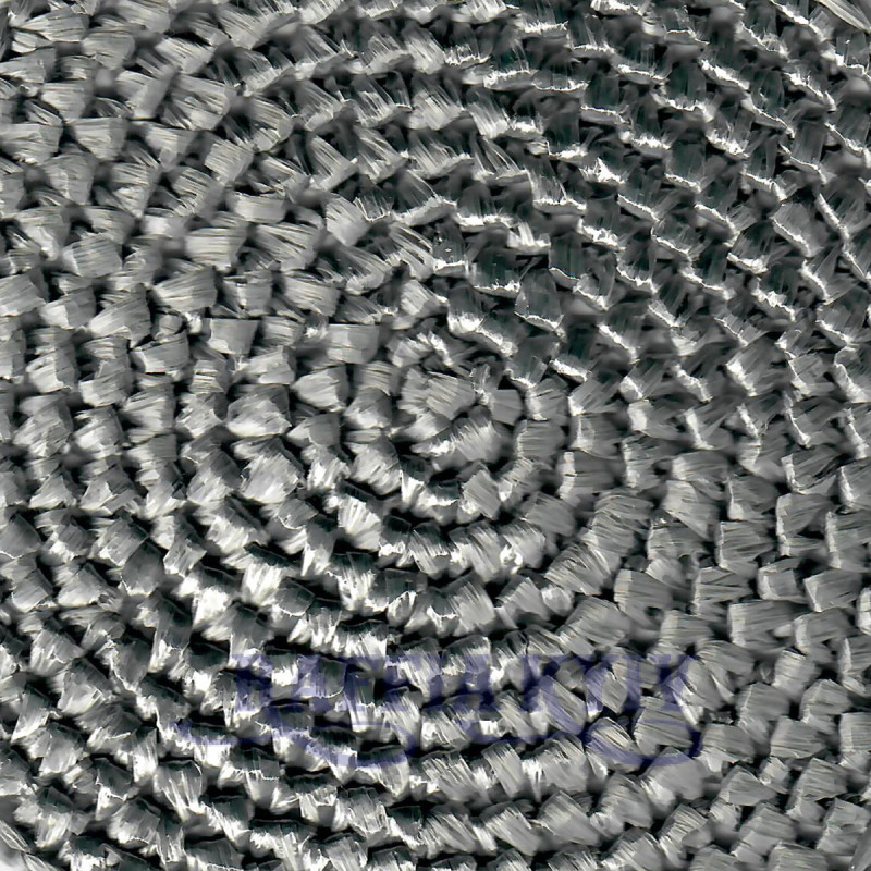 Вискозная глянцевая рафия Ispie®, цвет – metallic grey, 250 м