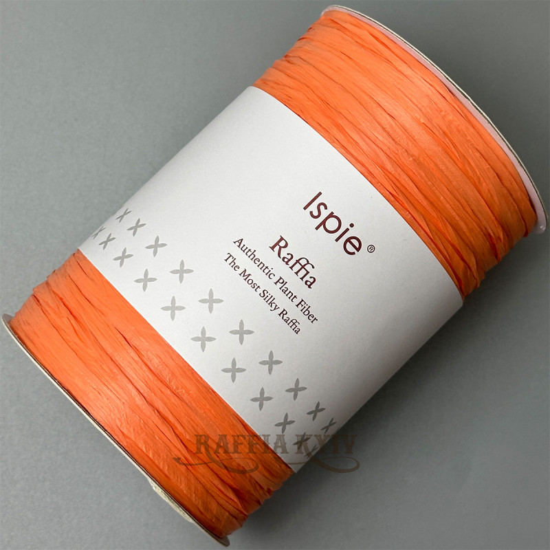 Віскозна матова рафія Ispie® — Tropical orange, 250 м