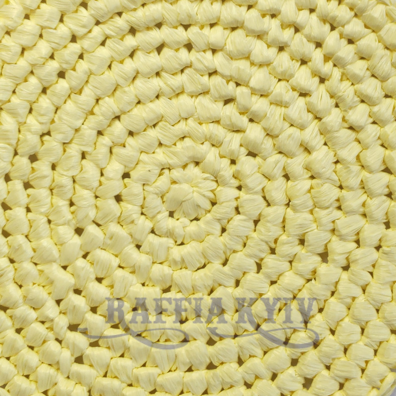 Вискозная матовая рафия Ispie®, цвет – lemon, 250 м