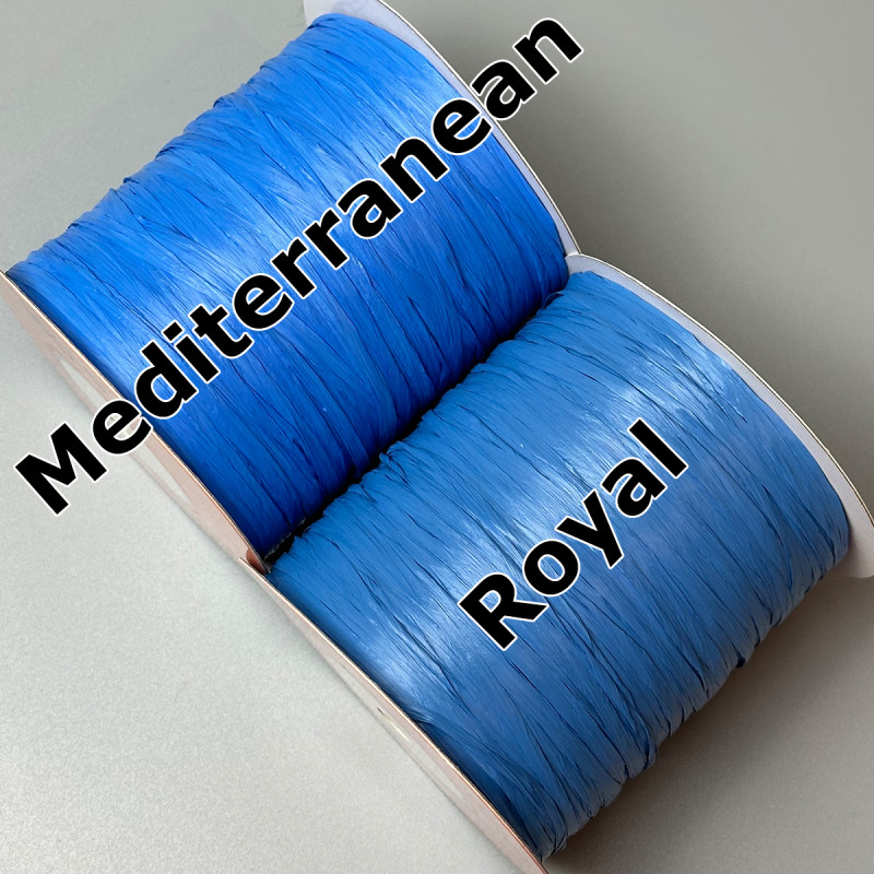 Віскозна матова рафія Ispie®, колір – mediterranean, 250 м