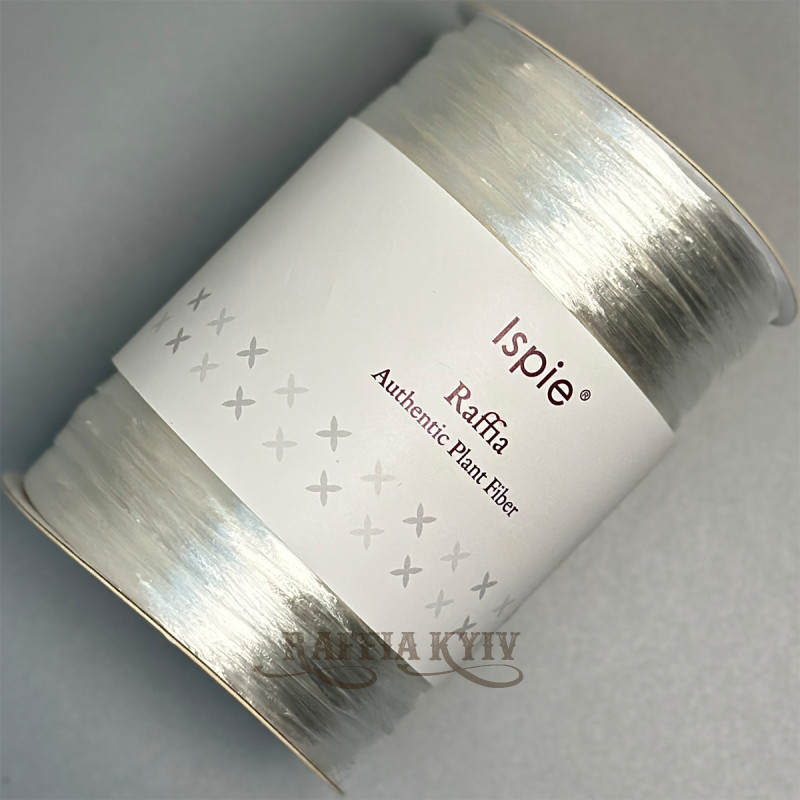 Pearlized white raffia Ispie, 250 m