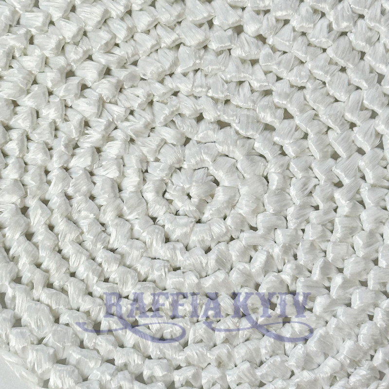 Вискозная глянцевая рафия Ispie®, цвет – pearlized white, 250 м