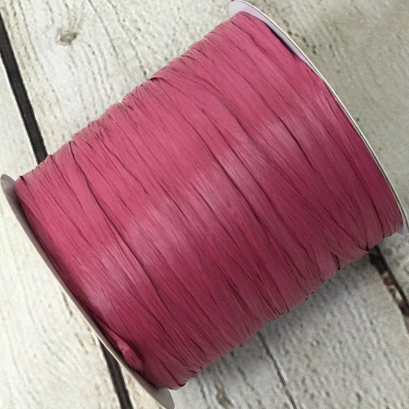 Віскозна матова рафія Ispie®, колір – burgundy, 250 м