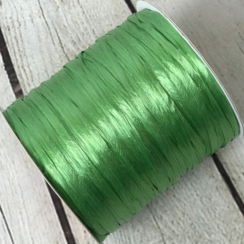 Ispie® rayon pearlized raffia, color – celadon, 250 m