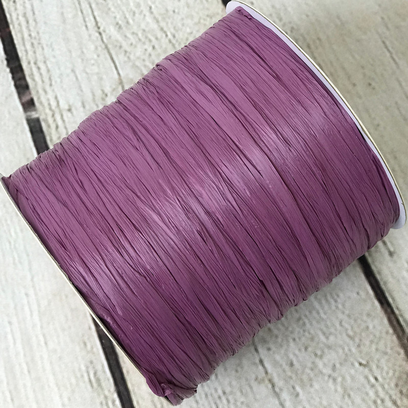 Віскозна матова рафія Ispie®, колір – grape, 250 м